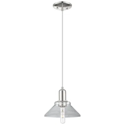 Innovations Lighting Arcadia Orwell 8"w Polished Nickel Cord Mini Pendant W/ Clear Shade