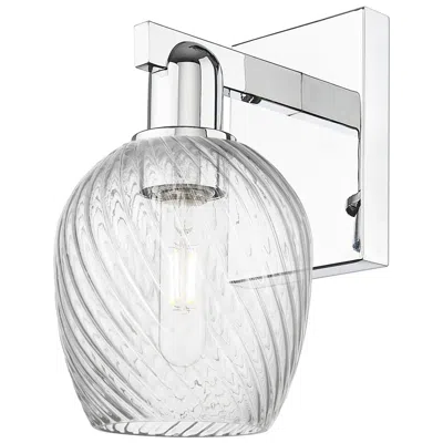 Innovations Lighting Arcadia Salina 11"h Oiled Bronze Sconce W/ Clear Spiral Fluted Shade