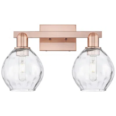 Innovations Lighting Arcadia Waverly 17"w 2 Light Copper Vanity Light With Clear Shade