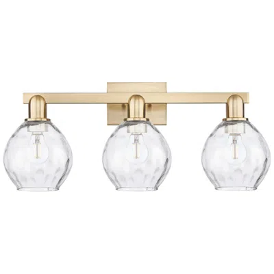 Innovations Lighting Arcadia Waverly 25"w 3 Light Bronze Vanity Light W/ Clear Shade In Multi