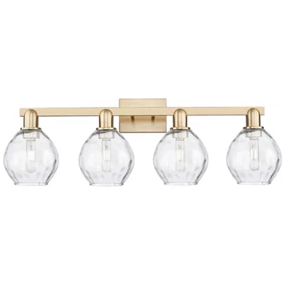 Innovations Lighting Arcadia Waverly 33"w 4 Light Bronze Vanity Light W/ Clear Shade