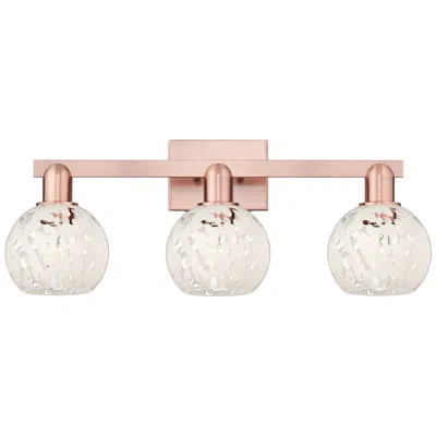 Innovations Lighting Arcadia White Mouchette 17" Wide 2 Light Brushed Brass Vanity Light