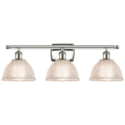 Innovations Lighting Arietta 26" Wide 3 Light Polished Nickel Bath Vanity Light W/ Clear Sh