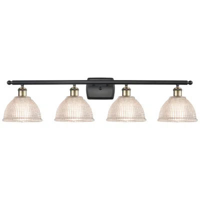 Innovations Lighting Arietta 36" 4-light Black Antique Brass Bath Light W/ Clear Shade