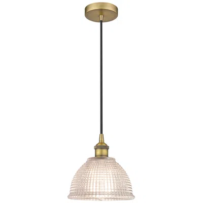 Innovations Lighting Arietta 8" Wide Brushed Brass With Clear Glass Mini Pendant