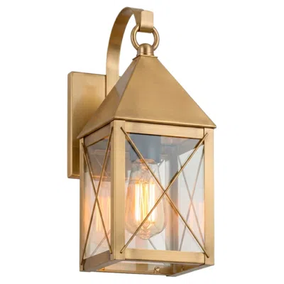 Innovations Lighting Ashford - 1 Light - 13 Inch - Antique Brass - Solid Brass - Sconce In Gold