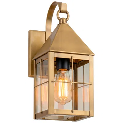 Innovations Lighting Ashford - 1 Light - 13 Inch - Antique Brass - Solid Brass - Sconce In Gold