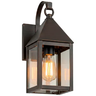 Innovations Lighting Ashford - 1 Light - 13 Inch - Dark Brass - Solid Brass - Sconce In Brown