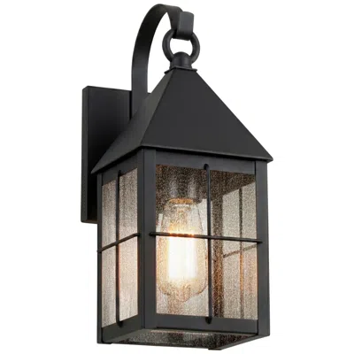 Innovations Lighting Ashford - 1 Light - 13 Inch - Matte Black - Solid Brass - Sconce