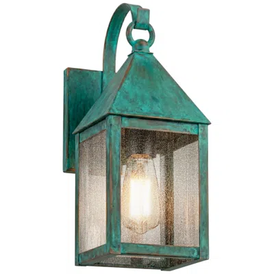 Innovations Lighting Ashford - 1 Light - 13 Inch - Verde Green - Solid Brass - Sconce