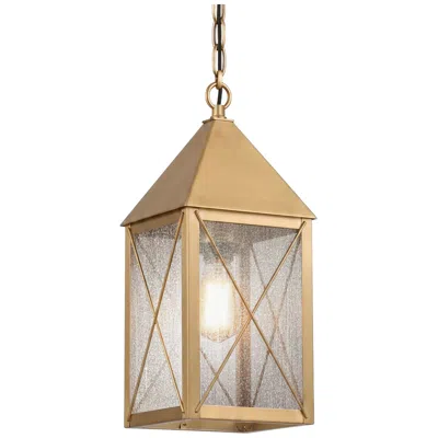 Innovations Lighting Ashford - 1 Light - 14 Inch - Antique Brass - Solid Brass - Pendant In Brown