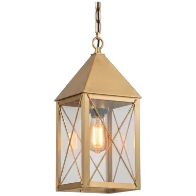 Innovations Lighting Ashford - 1 Light - 14 Inch - Antique Brass - Solid Brass - Pendant In Gold