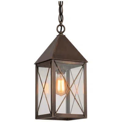 Innovations Lighting Ashford - 1 Light - 14 Inch - Dark Brass - Solid Brass - Pendant In Brown