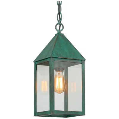 Innovations Lighting Ashford - 1 Light - 14 Inch - Verde Green - Solid Brass - Pendant