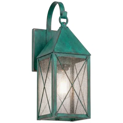 Innovations Lighting Ashford - 1 Light - 17 Inch - Verde Green - Solid Brass -  Sconce