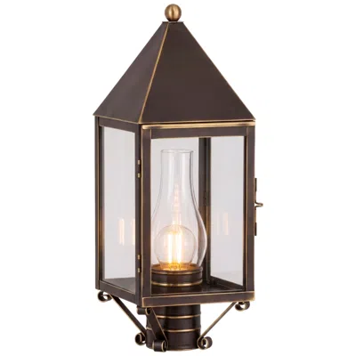Innovations Lighting Ashford - 1 Light - 19 Inch - Bronze - Solid Brass - Post Lantern