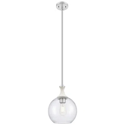 Innovations Lighting Astor 10"w Satin Nickel And White Rope Stem Mini Pendant W/ Seedy Shade