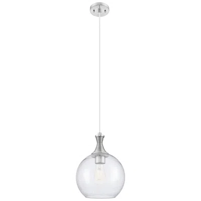 Innovations Lighting Astor 10"w Satin Nickel Metal Cord Hung Mini Pendant With Seedy Shade