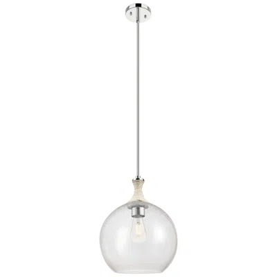 Innovations Lighting Astor 12"w Nickel And White Rope Stem Mini Pendant W/ Seedy Shade