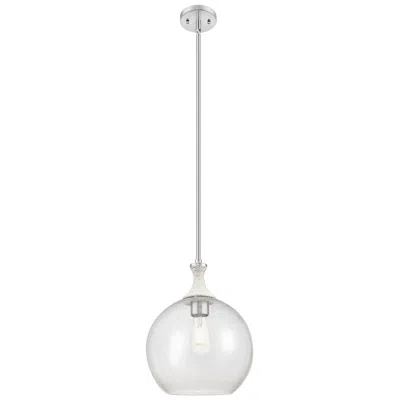 Innovations Lighting Astor 12"w Satin Nickel And White Rope Stem Mini Pendant W/ Seedy Shade