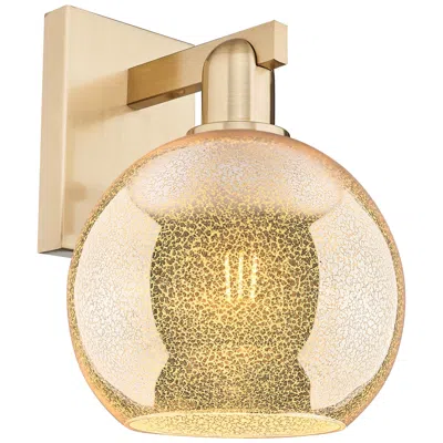 Innovations Lighting Athens - 1 Light - 8 Inch - Champagne Bronze - Mercury Shade - Sconce In Brown