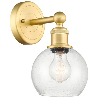 Innovations Lighting Athens 10 1/4" High Satin Gold Wall Sconce