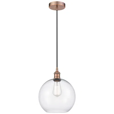 Innovations Lighting Athens 10" Antique Copper Mini Pendant W/ Clear Shade
