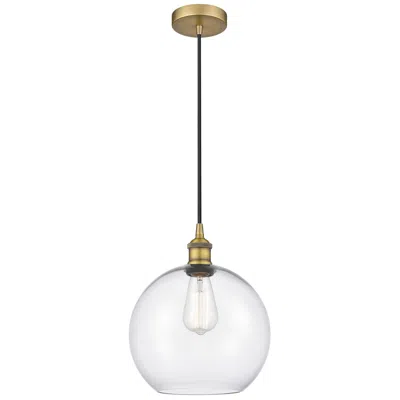 Innovations Lighting Athens 10" Brushed Brass Mini Pendant W/ Clear Shade