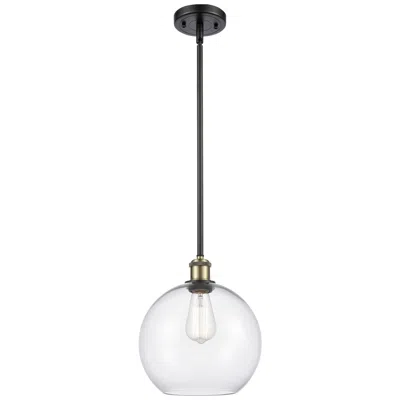 Innovations Lighting Athens 10" Led Mini Pendant - Black Antique Brass - Clear Shade