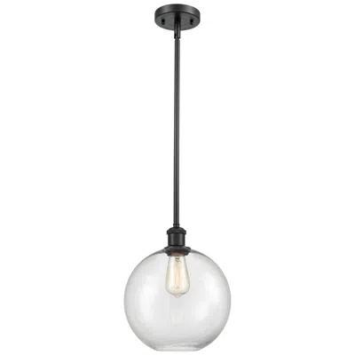 Innovations Lighting Athens 10" Led Mini Pendant - Matte Black - Clear Shade