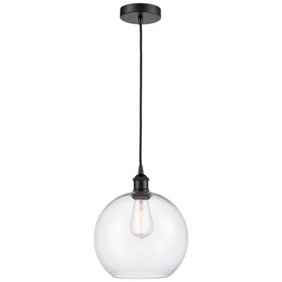 Innovations Lighting Athens 10" Matte Black Mini Pendant W/ Clear Shade