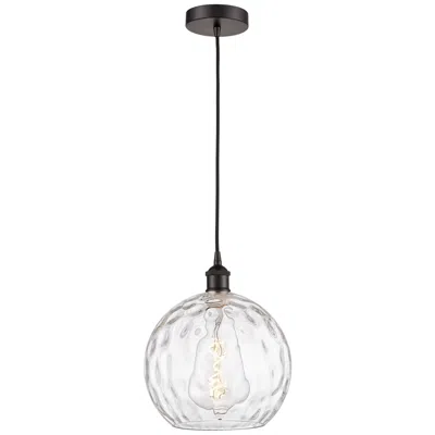 Innovations Lighting Athens 10" Oil Rubbed Bronze Mini Pendant W/ Clear Water Glass Shade