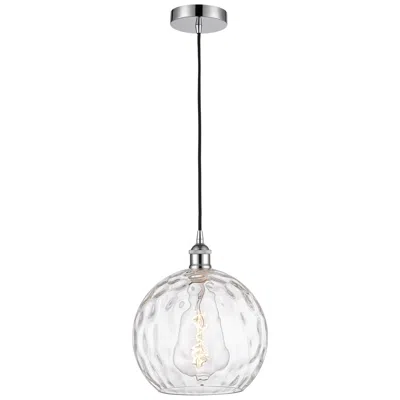 Innovations Lighting Athens 10" Polished Chrome Mini Pendant W/ Clear Water Glass Shade