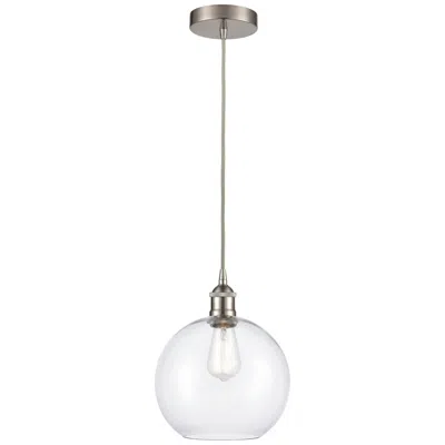 Innovations Lighting Athens 10" Wide Satin Nickel And Clear Glass Mini Pendant