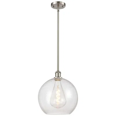 Innovations Lighting Athens 12" Mini Pendant - Brushed Satin Nickel - Seedy Shade