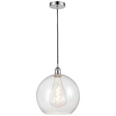 Innovations Lighting Athens 12" Polished Chrome Mini Pendant W/ Seedy Shade