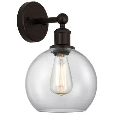 Innovations Lighting Athens 13"high Oil Rubbed Bronze Sconce With Clear Shade