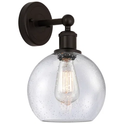 Innovations Lighting Athens 13"high Oil Rubbed Bronze Sconce With Seedy Shade