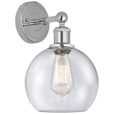 Innovations Lighting Athens 13"high Polished Chrome Sconce With Seedy Shade