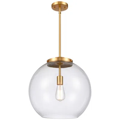 Innovations Lighting Athens 15 3/4" Wide Gold Globe Pendant Light W/ Clear Glass