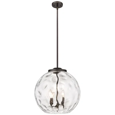 Innovations Lighting Athens 16" 3-light Oil Rubbed Bronze Pendant W/ Clear Water Glass Shad