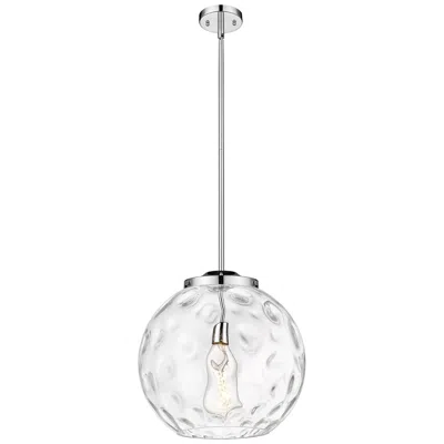 Innovations Lighting Athens 16" Polished Chrome Pendant W/ Clear Water Glass Shade