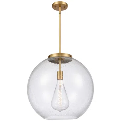 Innovations Lighting Athens 18" Brushed Brass Pendant W/ Seedy Shade