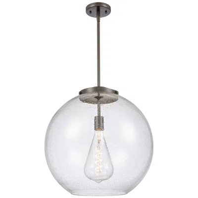 Innovations Lighting Athens 18" Oil Rubbed Bronze Pendant W/ Seedy Shade