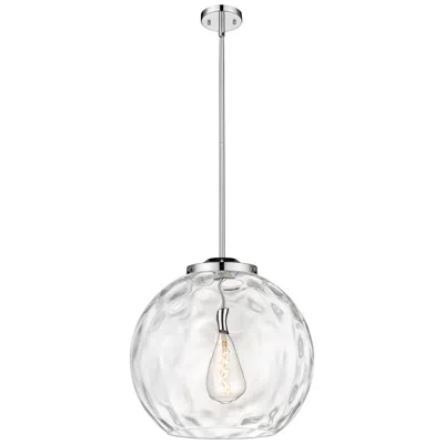 Innovations Lighting Athens 18" Polished Chrome Pendant W/ Clear Water Glass Shade