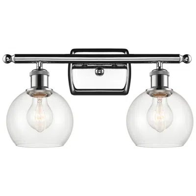 Innovations Lighting Athens 2 Light 16" Led Bath Light - Polished Chrome - Clear Shade