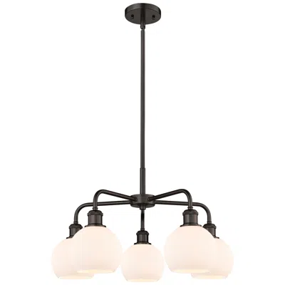 Innovations Lighting Athens 23 3/4" Wide Oil-rubbed Bronze 5-light Chandelier