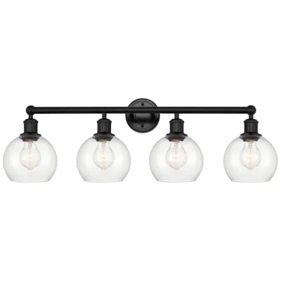 Innovations Lighting Athens 33" 4-light Matte Black Bath Light W/ Clear Shade