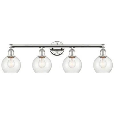 Innovations Lighting Athens 33" Wide 4 Light Polished Nickel Bath Vanity Light With Seedy S