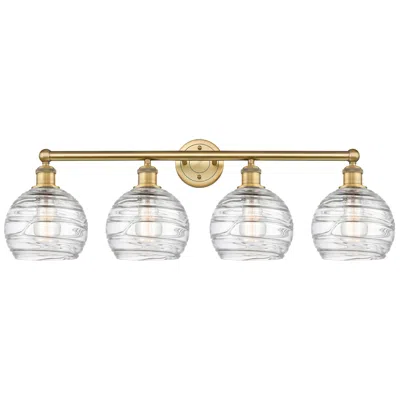 Innovations Lighting Athens 35" Wide 4 Light Brushed Brass Bath Vanity Light W/ Deco Swirl